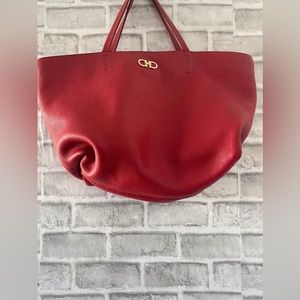 VINTAGE Pebbled Leather SALVATORE FERRAGAMO PURSE/TOTE